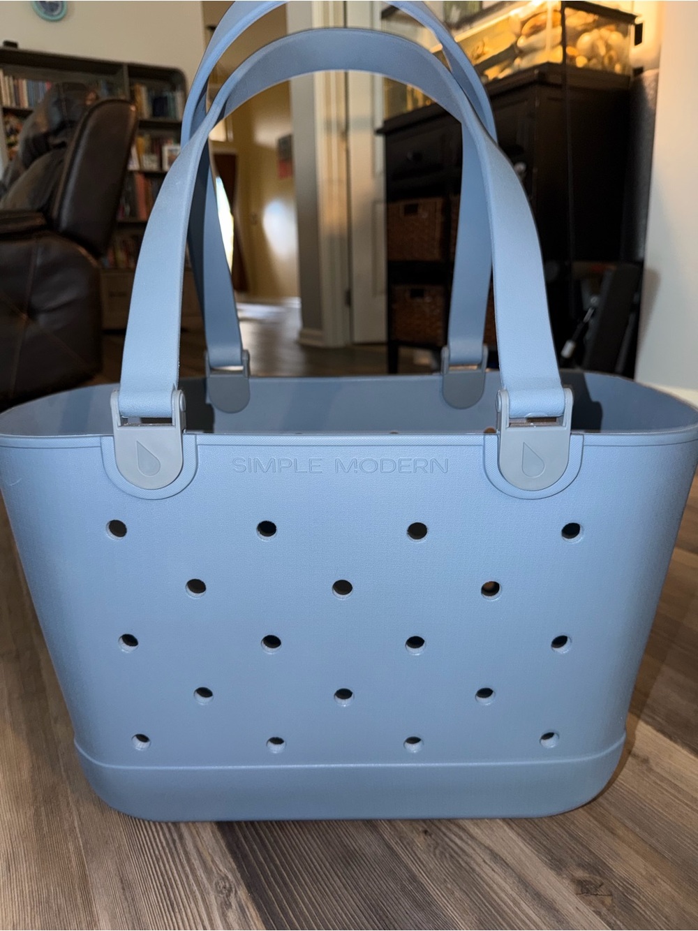 Simple Modern Large Blue Tote Bag